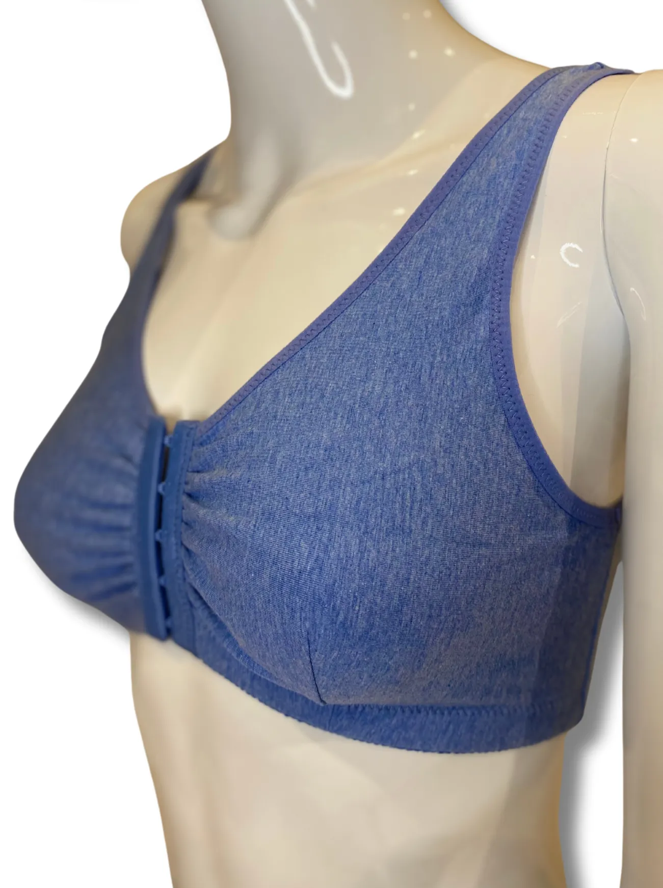 ABC Leisure Front Fastening Mastectomy Bra - Denim