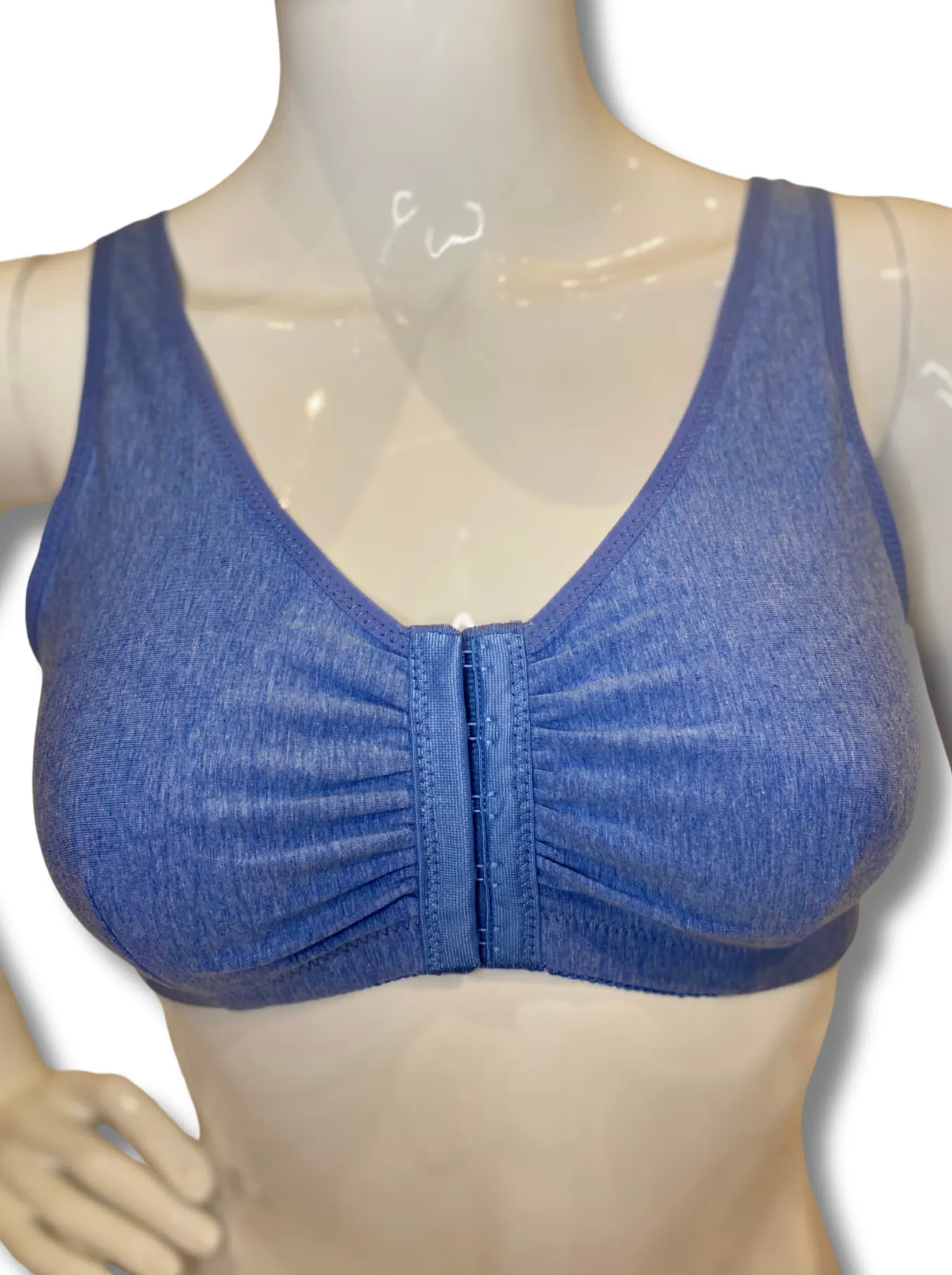 ABC Leisure Front Fastening Mastectomy Bra - Denim