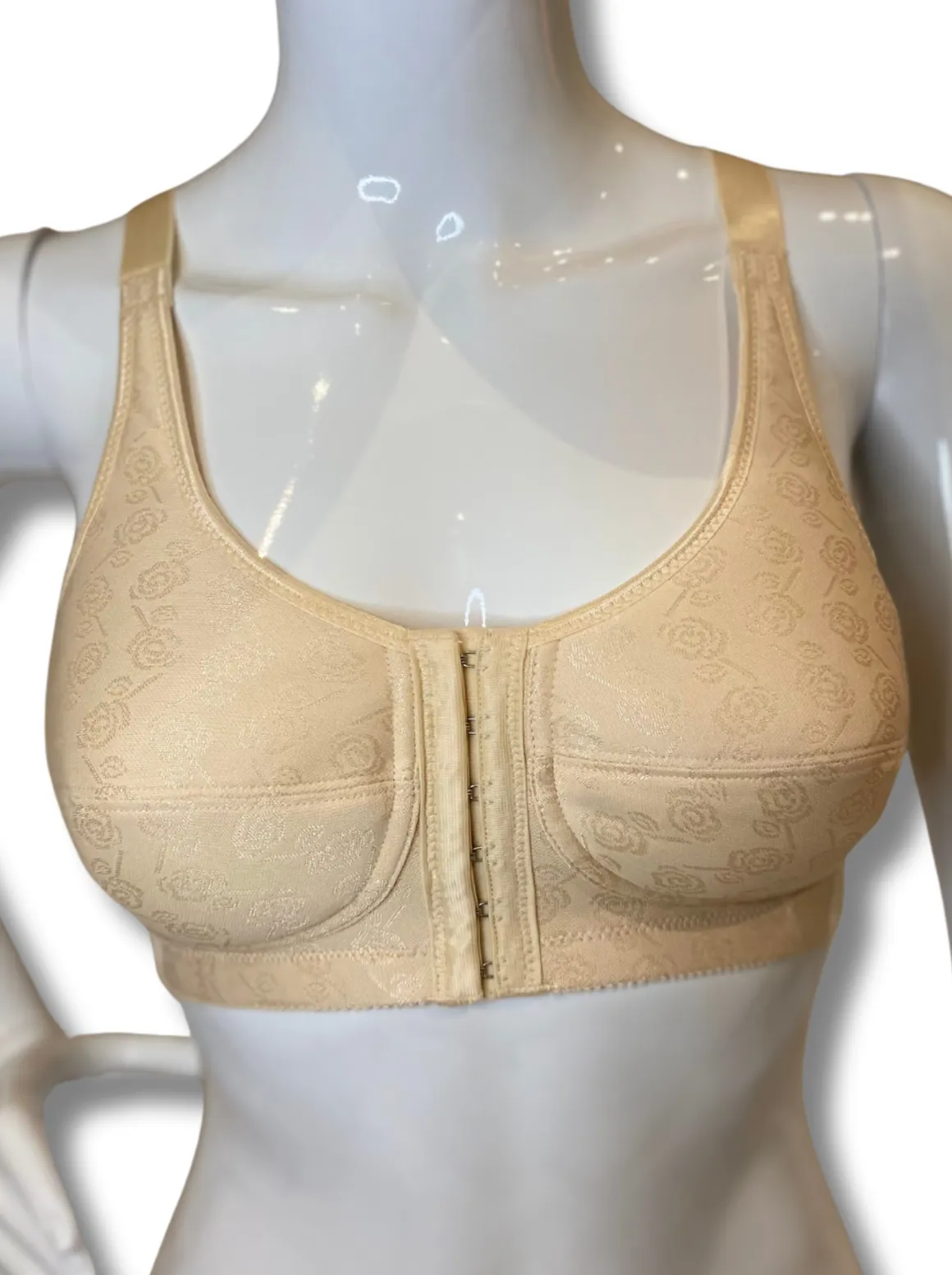 ABC Rose Contour Front Fastening Mastectomy Bra - Beige