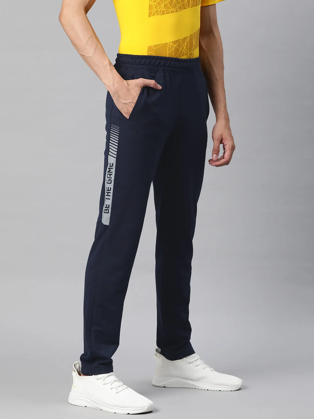 Alcis Men Printed Slim Fit Sports Track Pants