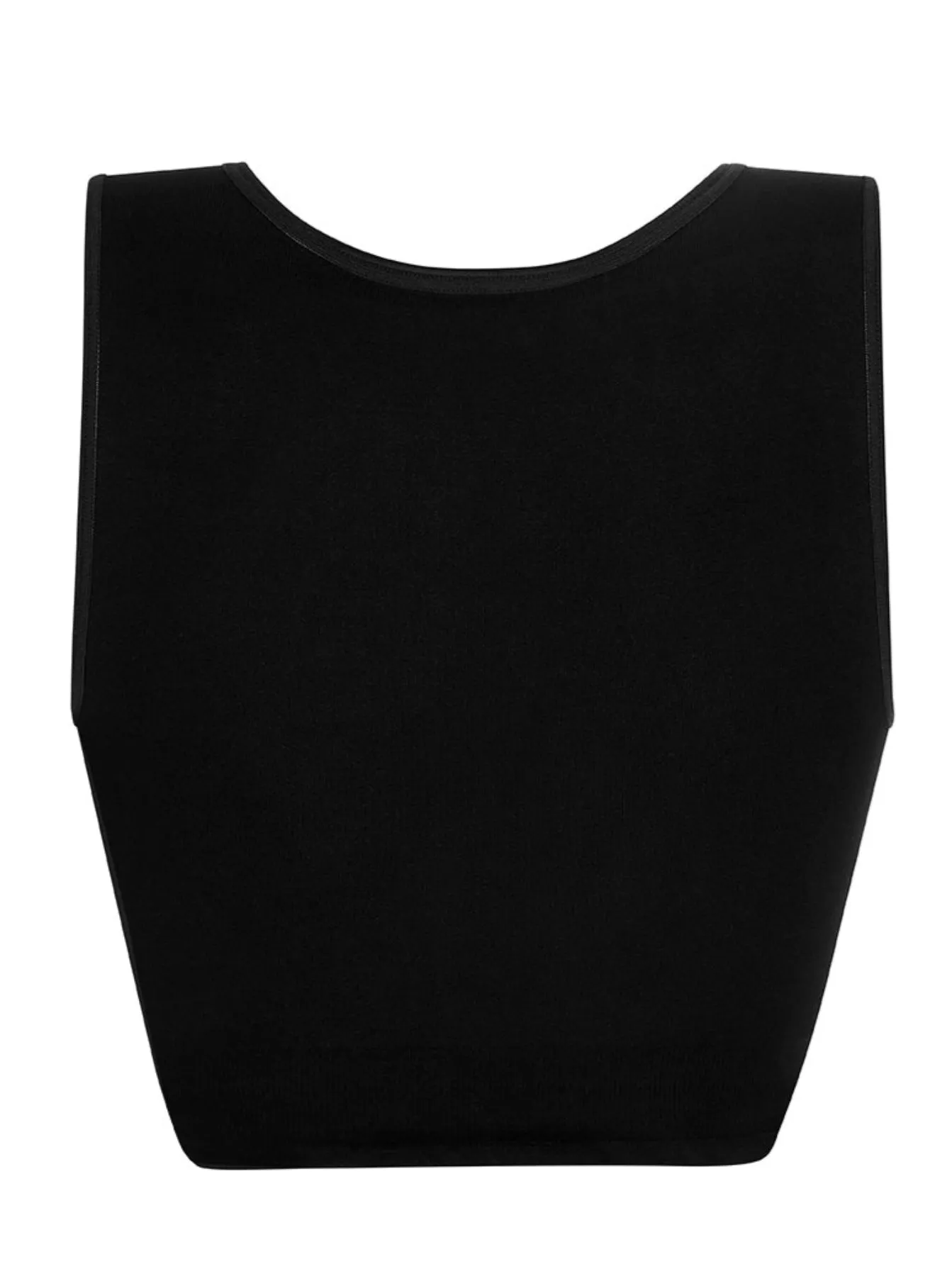 Amoena Lymph Flow Long Front Closure Soft Bra - Black