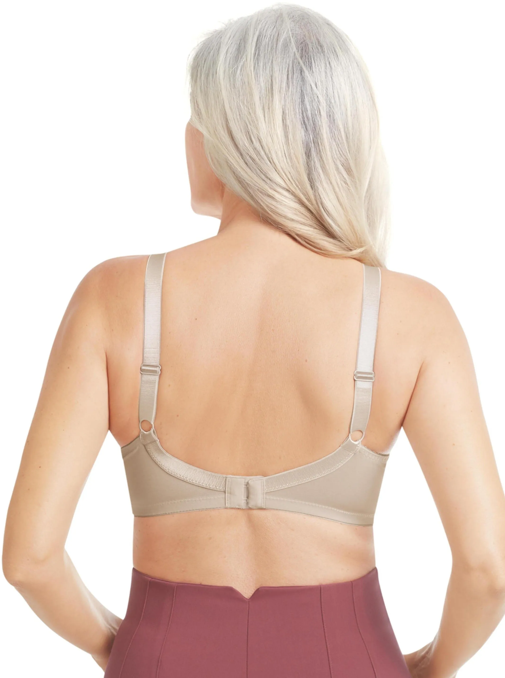 Amoena Nancy Front Fastening Mastectomy Bra - Light Sand