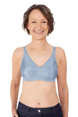 Amoena Nancy Wire Free  Mastectomy Bra - Light Blue