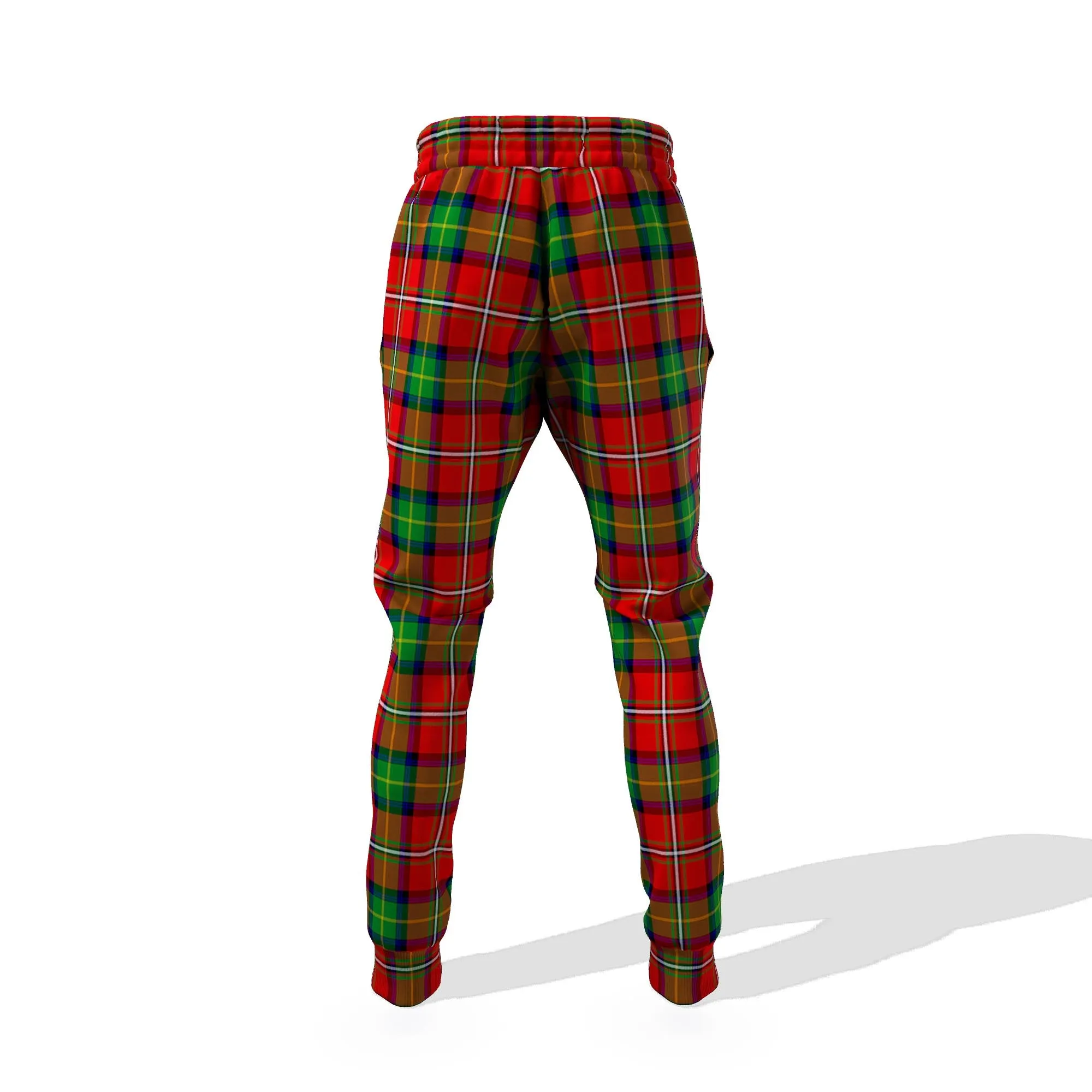 Boyd Tartan Joggers Pants with Family Crest