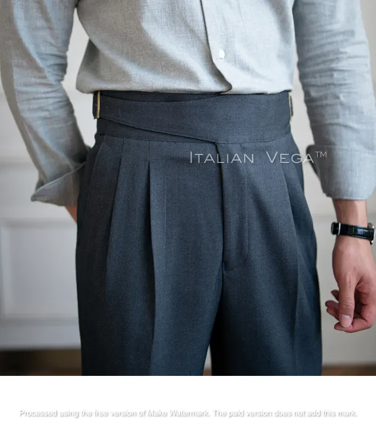 Classic Buckle Gurkha Pants by Italian Vega™