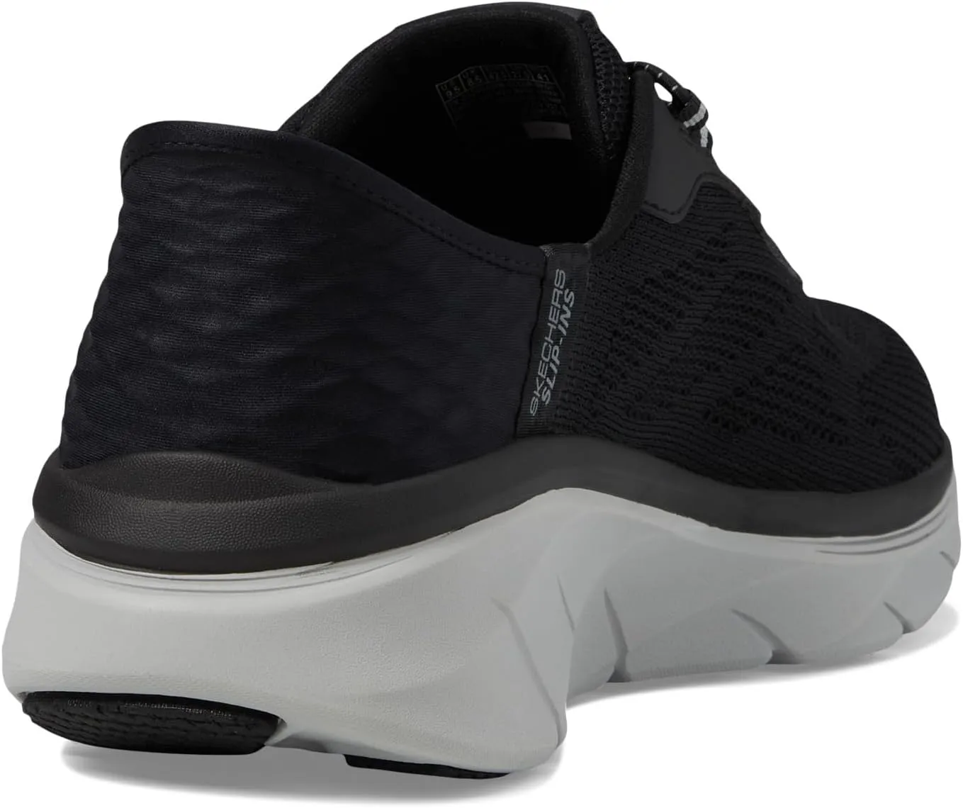 D'Lux Walker 2.0 Rezinate Hands Free Slip-In SKECHERS, Black/Gray