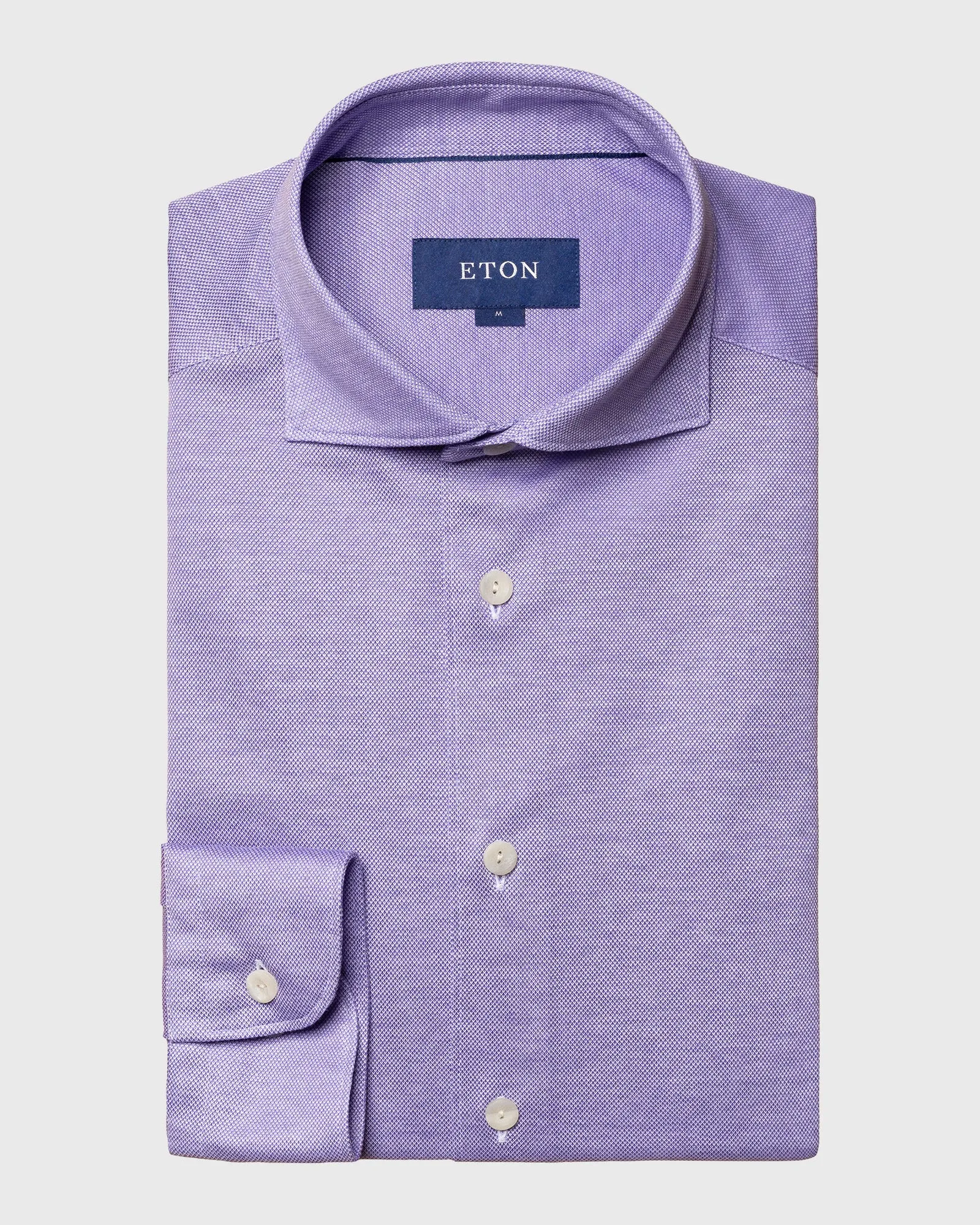 ETON 10000264274 VIOLET SLIM SC PIQUE SHIRT