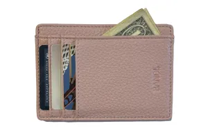 Faux Leather Wallet - Blush