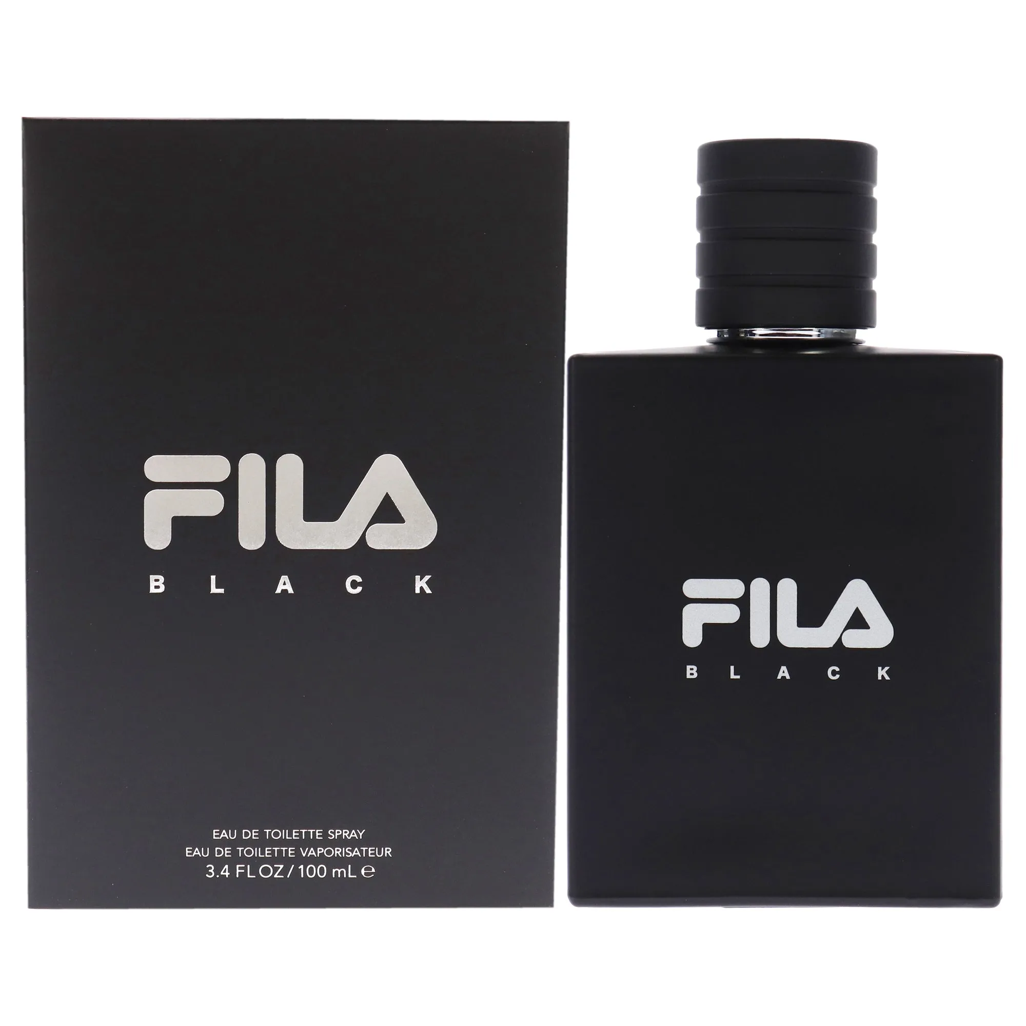 Fila Black- Fragrance for Men - Eau De Toilette - Oriental Scent With Notes Of Bergamot, Lavender & Cedarwood - Spray - 3.4 Oz