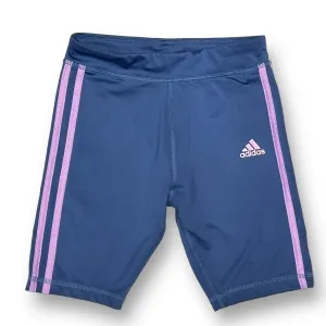 Girls Adidas Size 10/12 Blue Athletic Bike Shorts