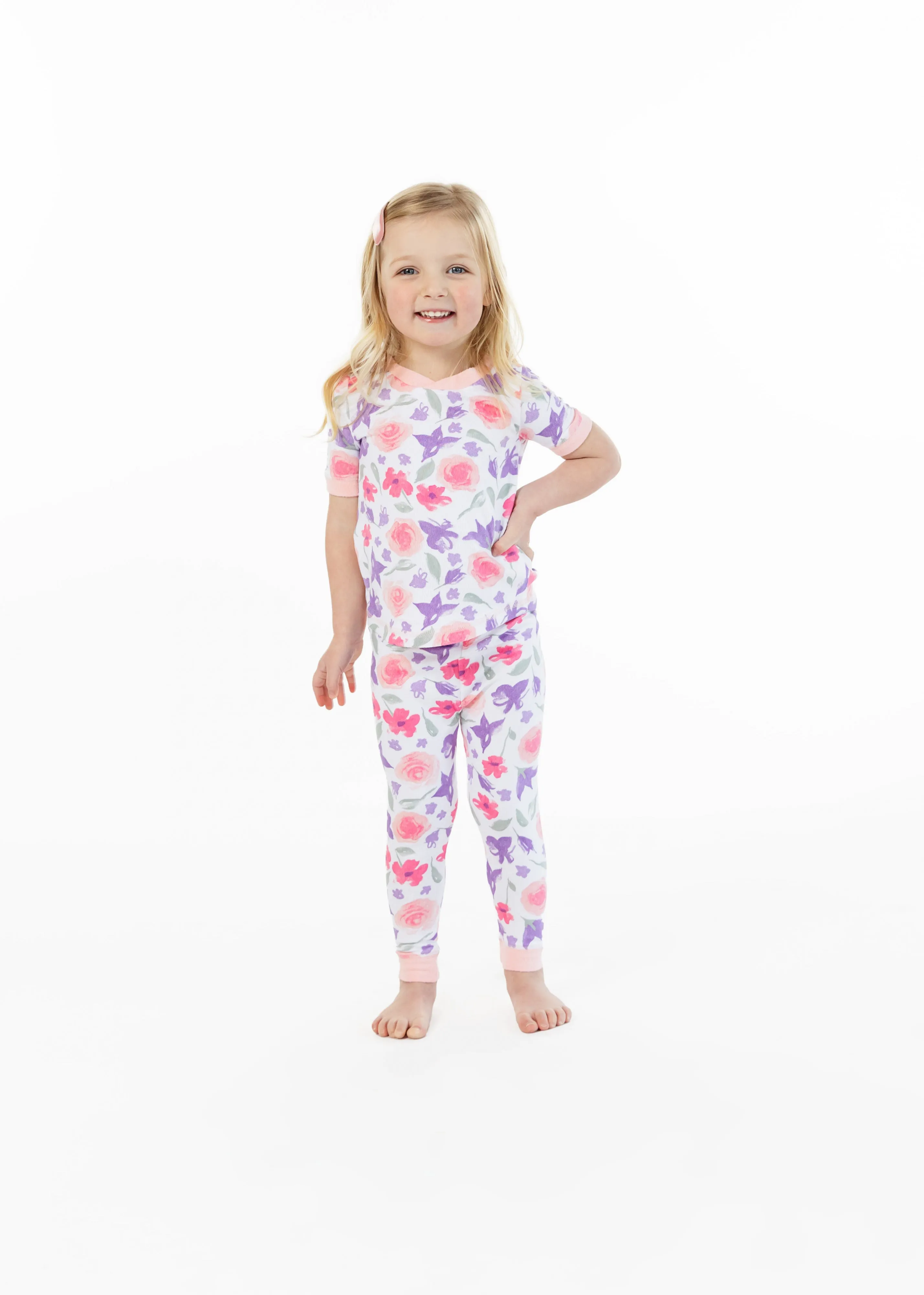 Girls Country Blooms Snug Fit 2-Piece Pajama Sleep Set