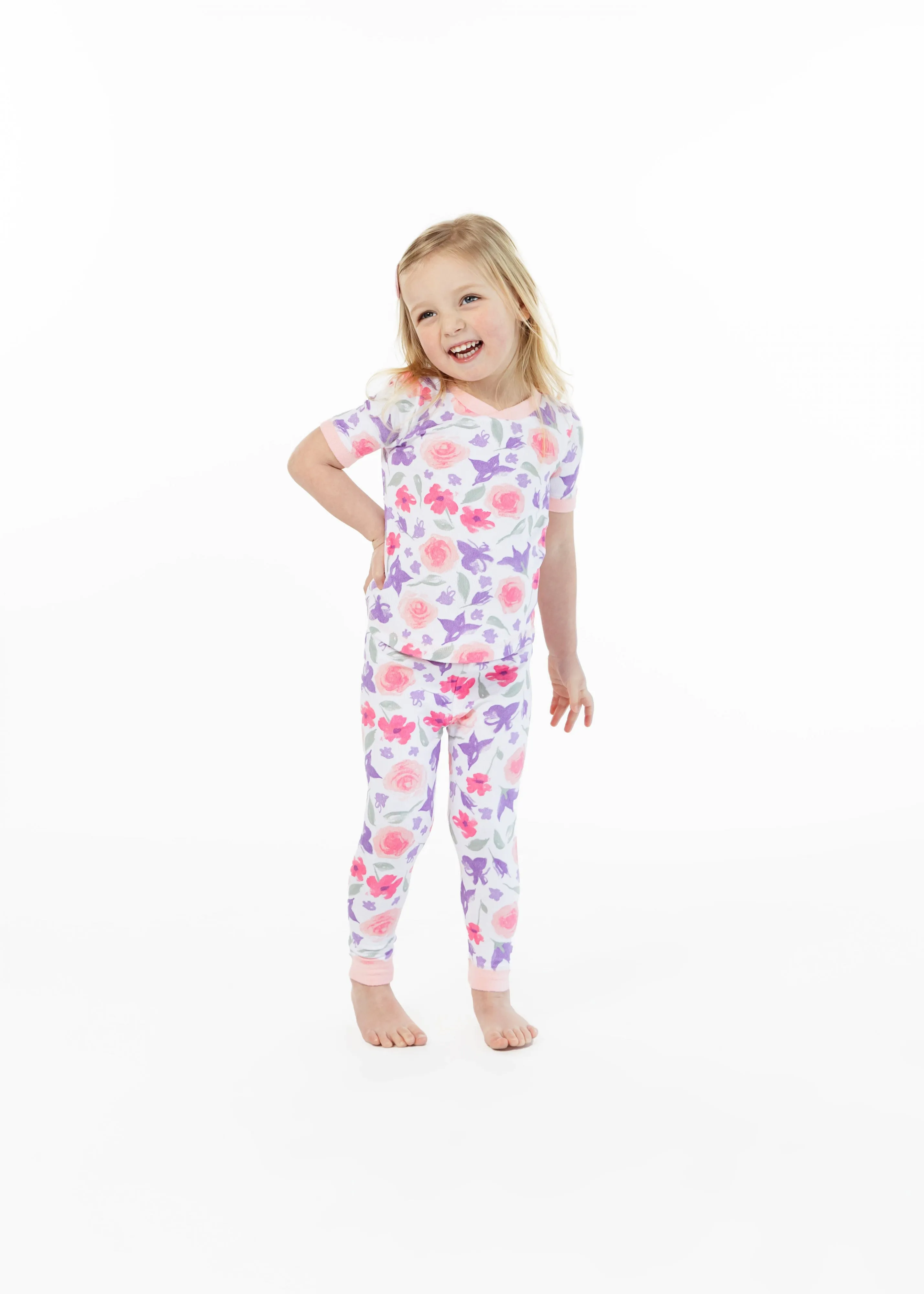 Girls Country Blooms Snug Fit 2-Piece Pajama Sleep Set