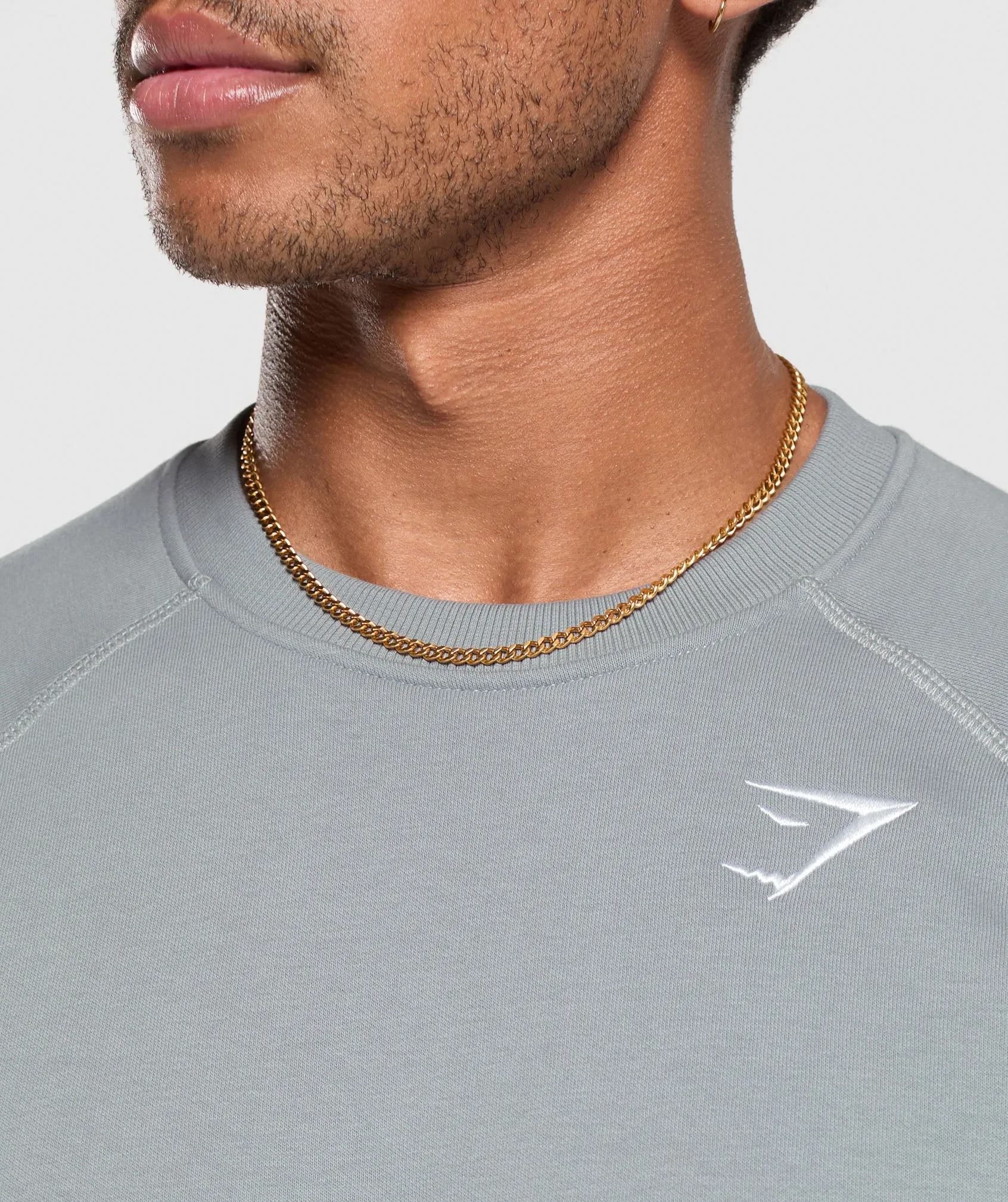 Gymshark Crest Crew - Denim Grey