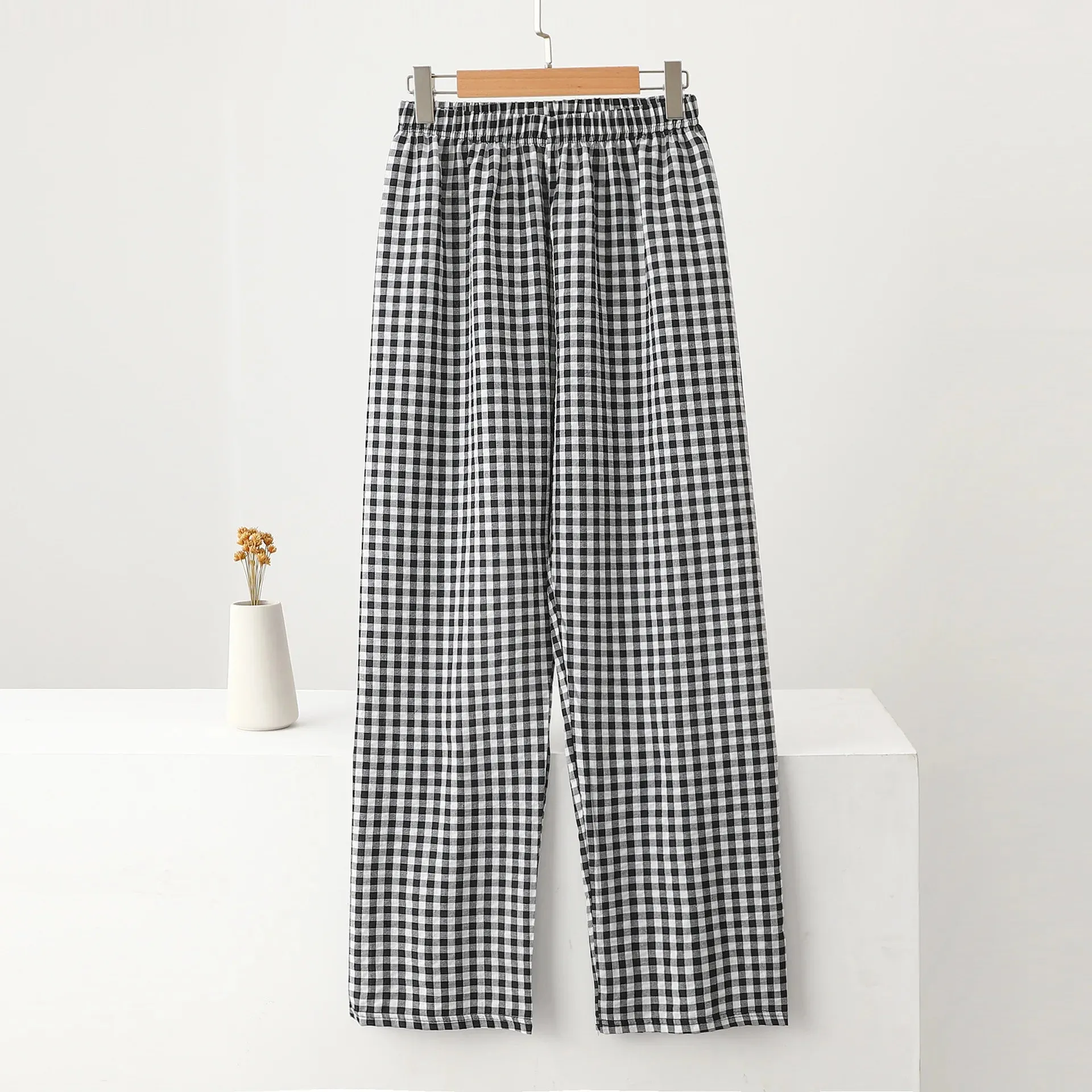 Happy Day Plaid Loose Comfy House Pants
