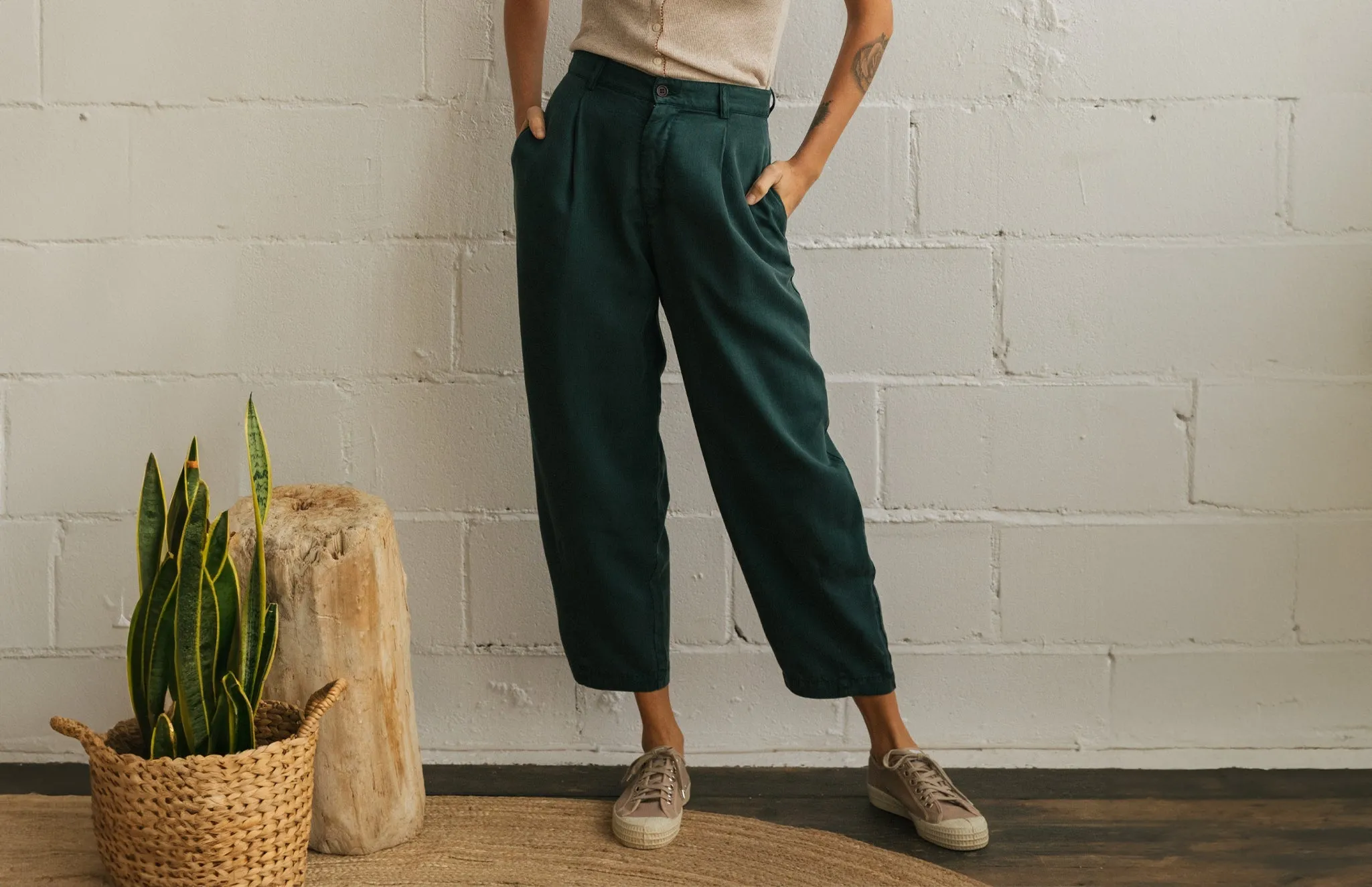 Haruku Pants Forest Green
