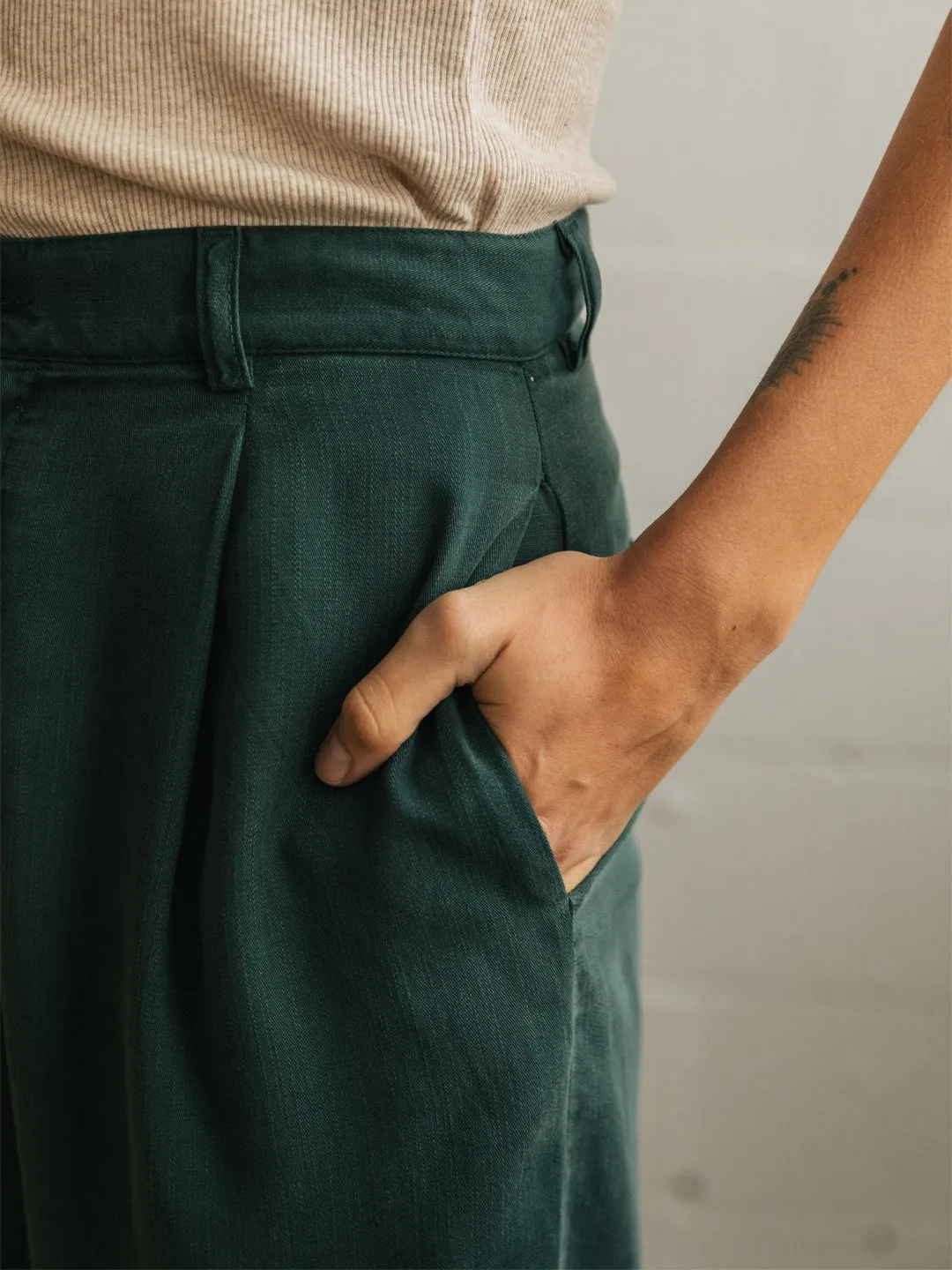 Haruku Pants Forest Green