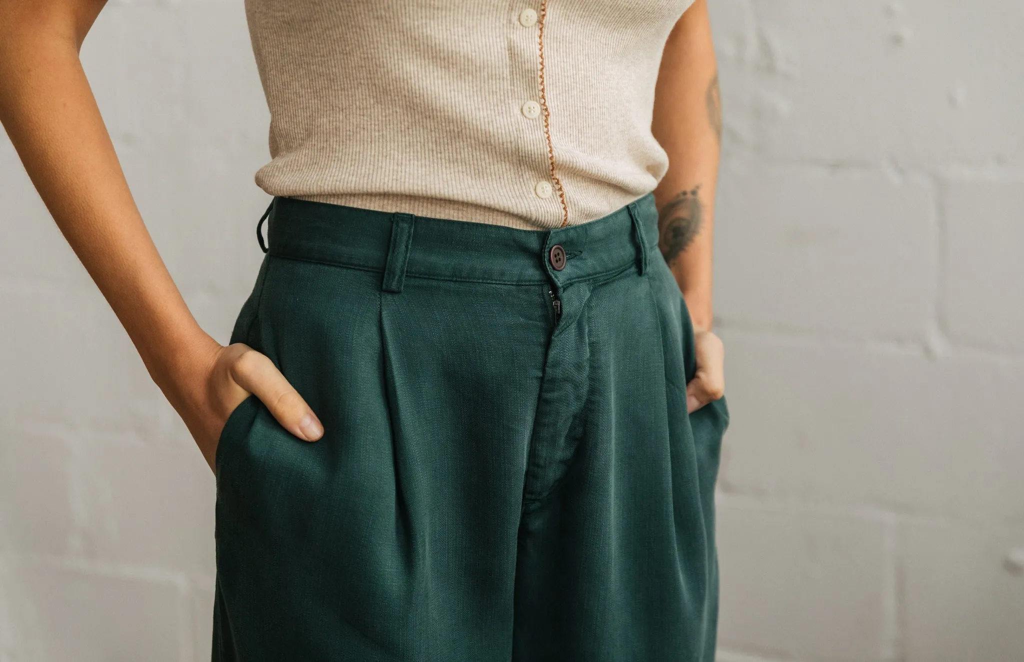 Haruku Pants Forest Green