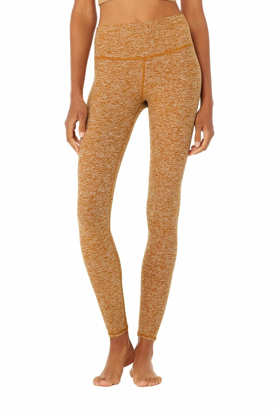 High-Waist Alosoft Highlight Legging - Bronze Heather