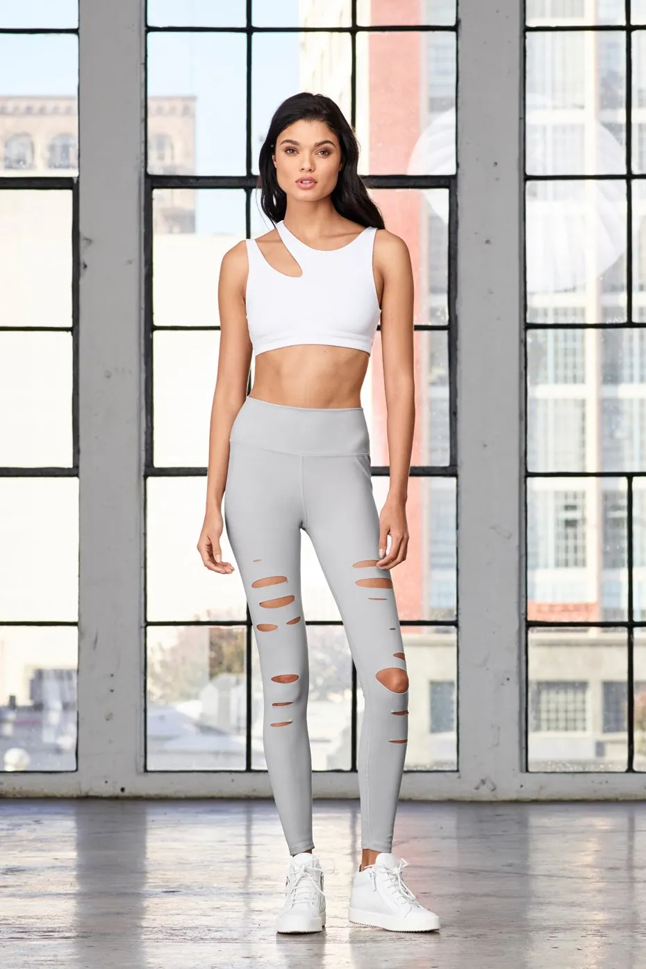 High-Waist Ripped Warrior Legging