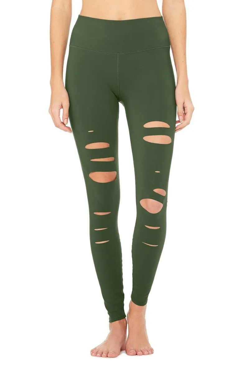 High-Waist Ripped Warrior Legging