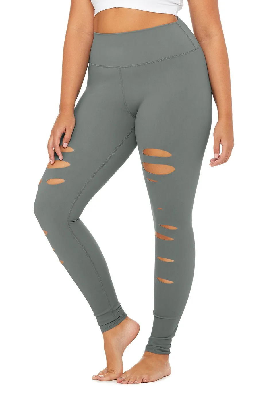 High-Waist Ripped Warrior Legging