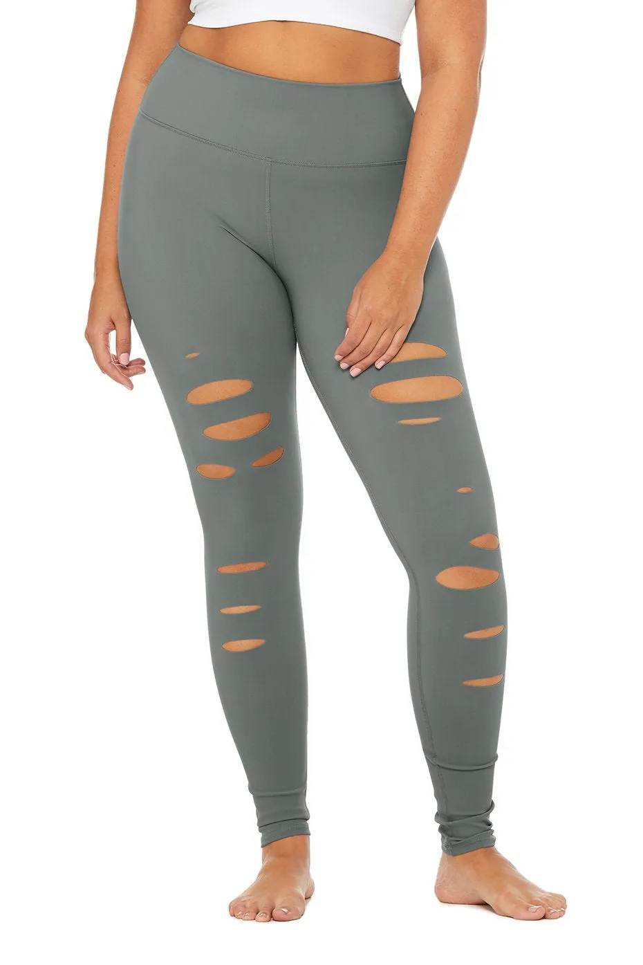 High-Waist Ripped Warrior Legging
