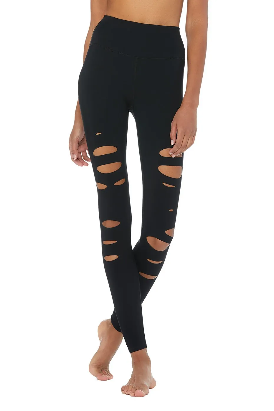 High-Waist Ripped Warrior Legging