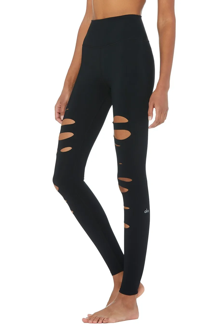 High-Waist Ripped Warrior Legging