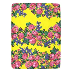 Kokum's Revenge Yellow Ultra-Soft Micro Fleece Blanket 60"x80"