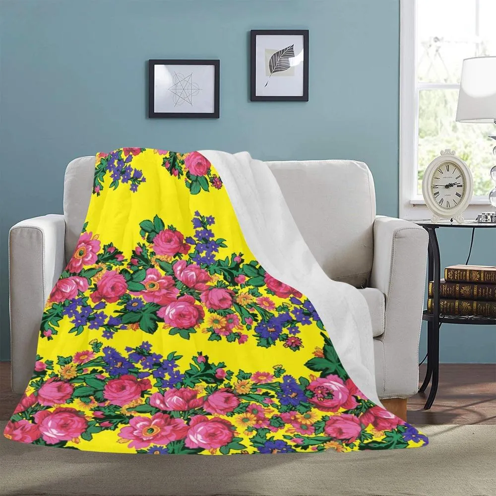 Kokum's Revenge Yellow Ultra-Soft Micro Fleece Blanket 60"x80"