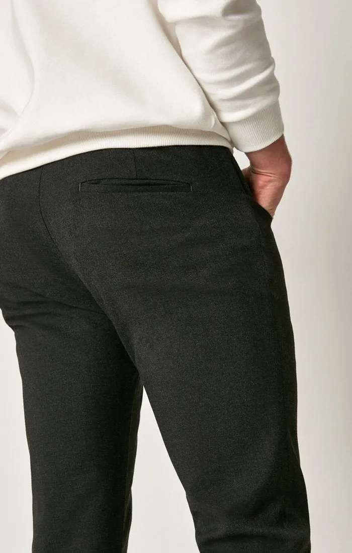 LIAM SLIM LEG DRAW STRING PANTS IN SMOKE ATHLETIC