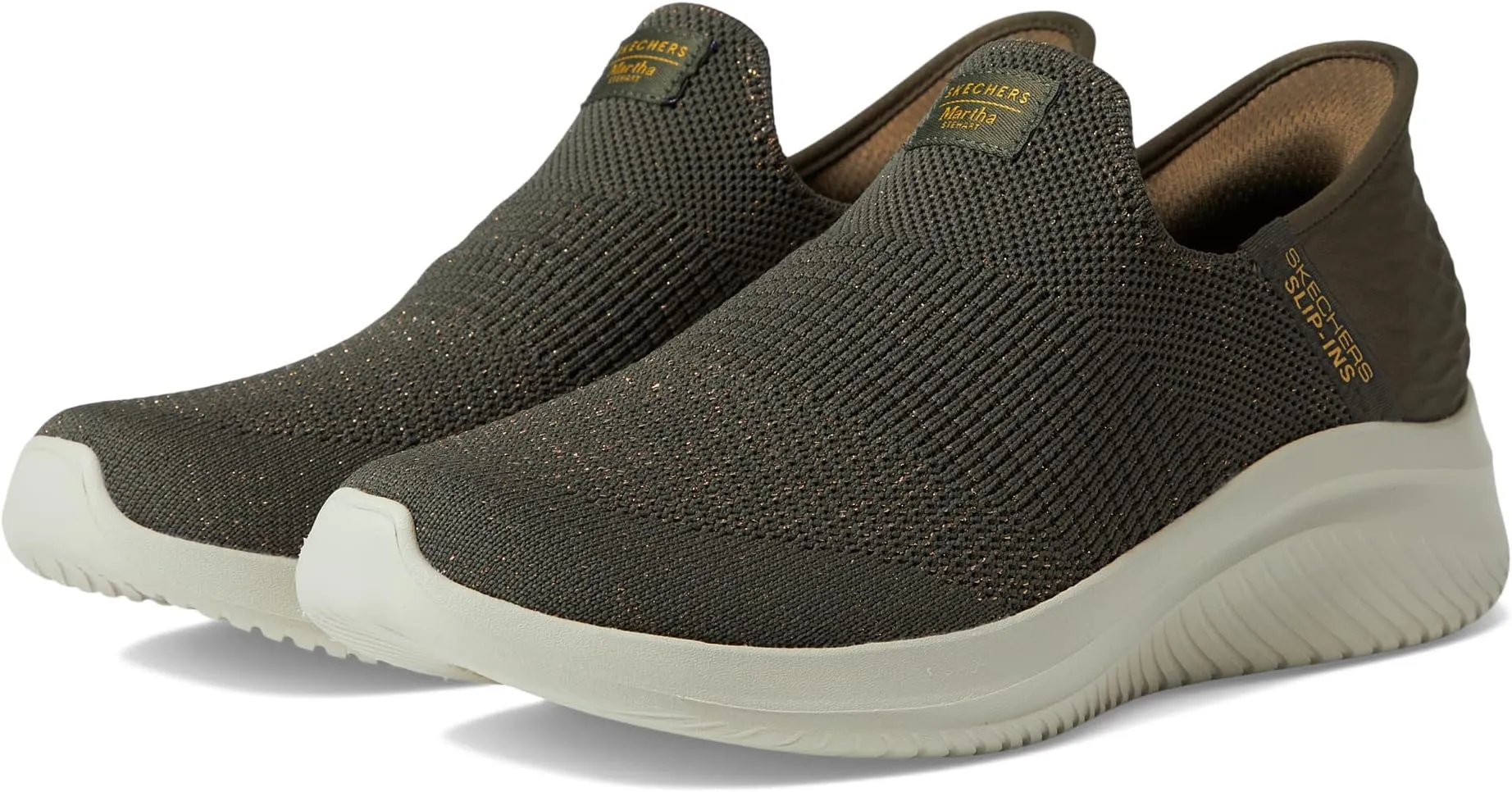 Martha Stewart Ultra Flex 3.0 - Neptune Hands Free Slip-Ins SKECHERS, Olive