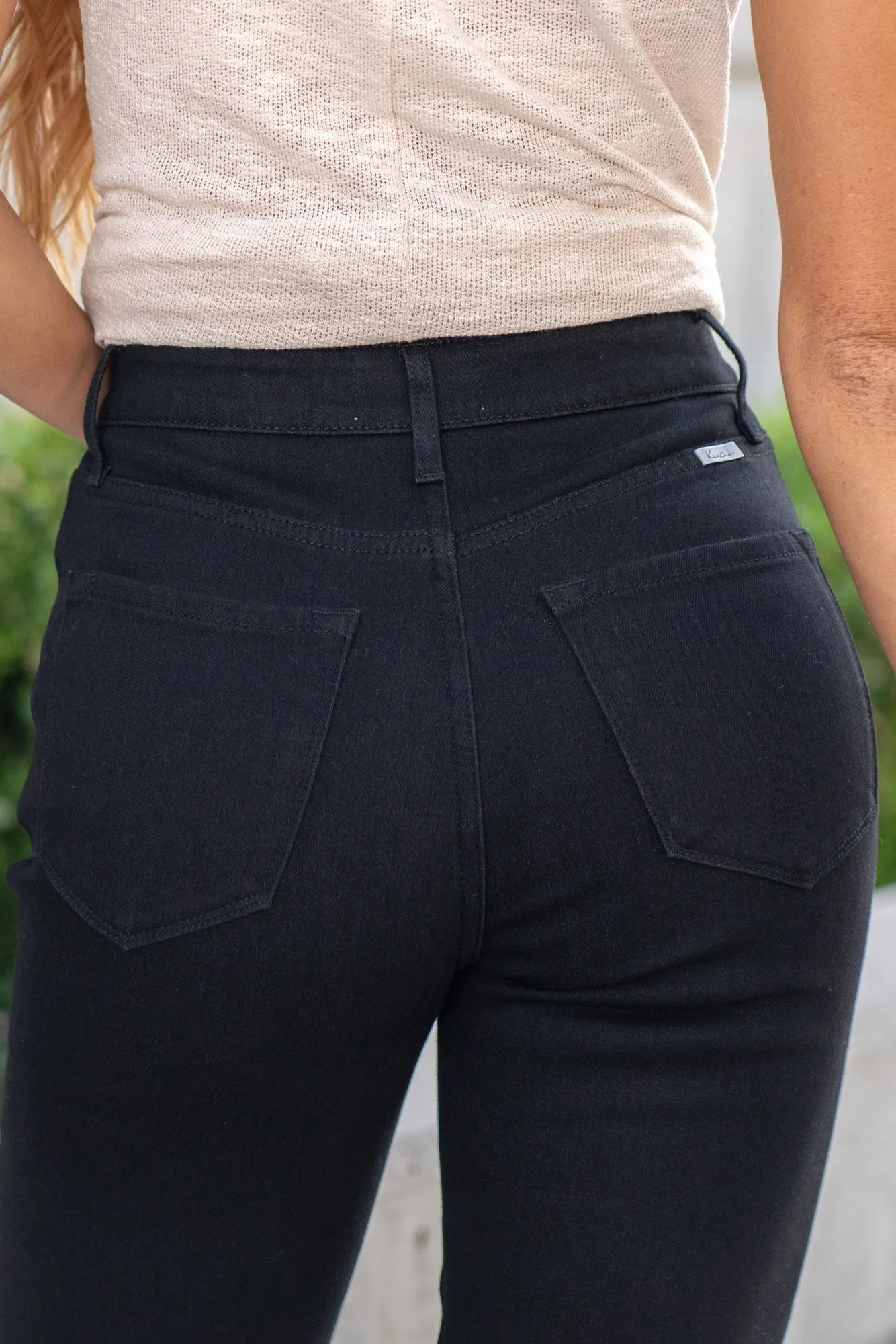 Midnight Cozy Straight High Rise Fleece Jeans