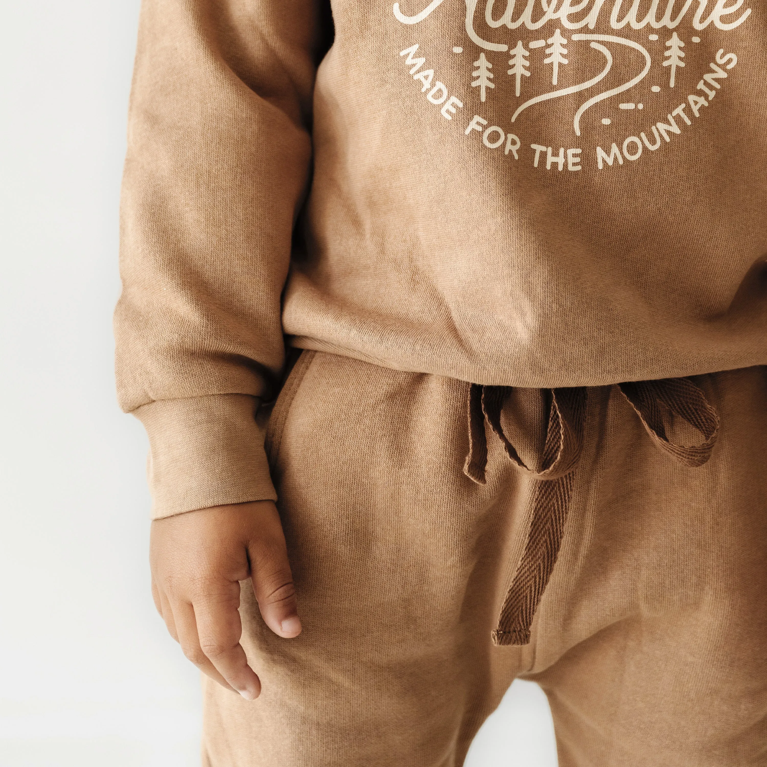 Organic Baby Toddler Jogger Pants - Cocoa