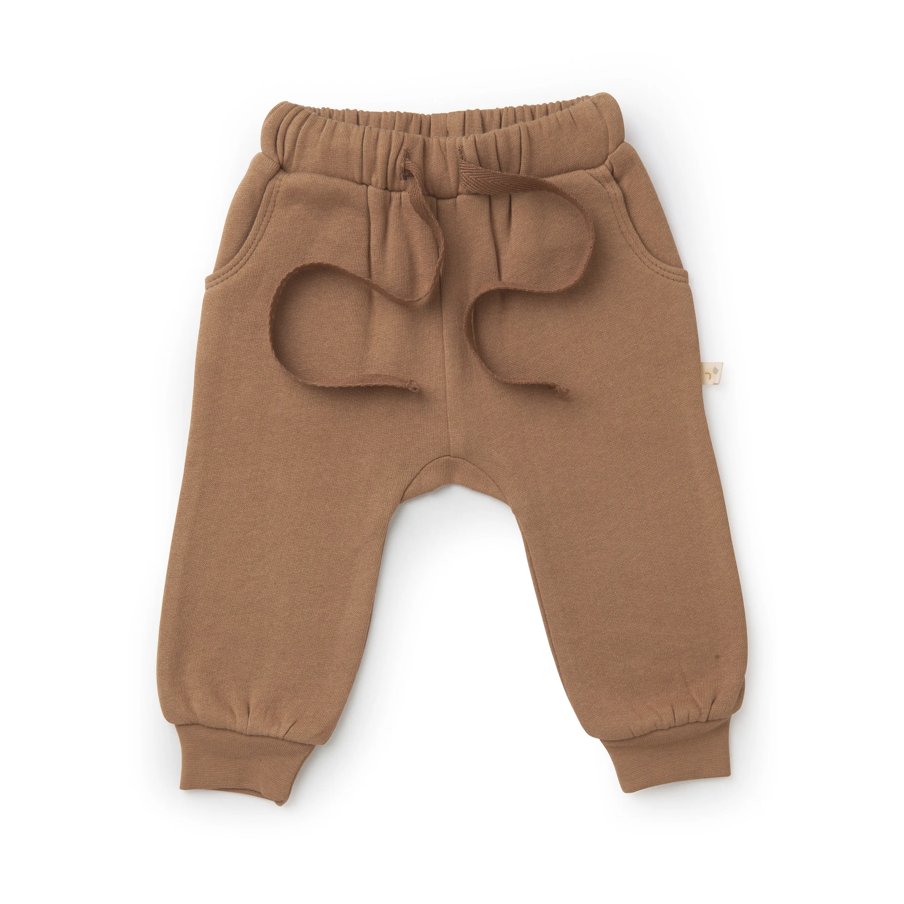 Organic Baby Toddler Jogger Pants - Cocoa