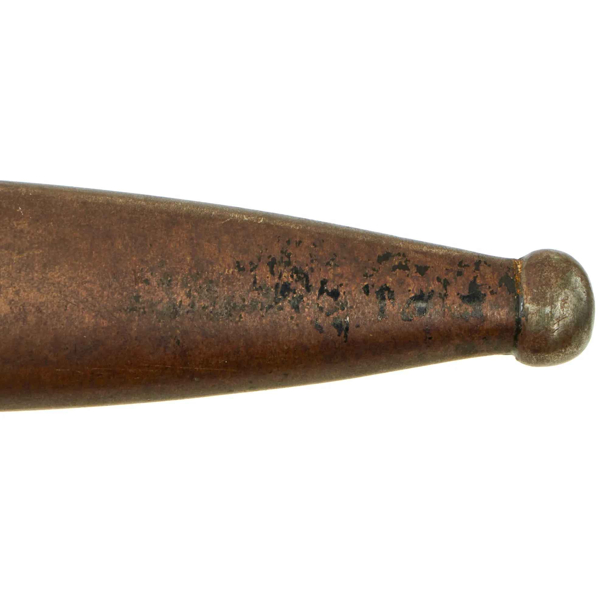 Original German WWII Stag Handled Long 98k Dress Bayonet by PUMA with Dutch NSNAP Inscription Dated 1937 with Scabbard