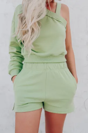 Ovida Pocketed Lounge Shorts - Lime