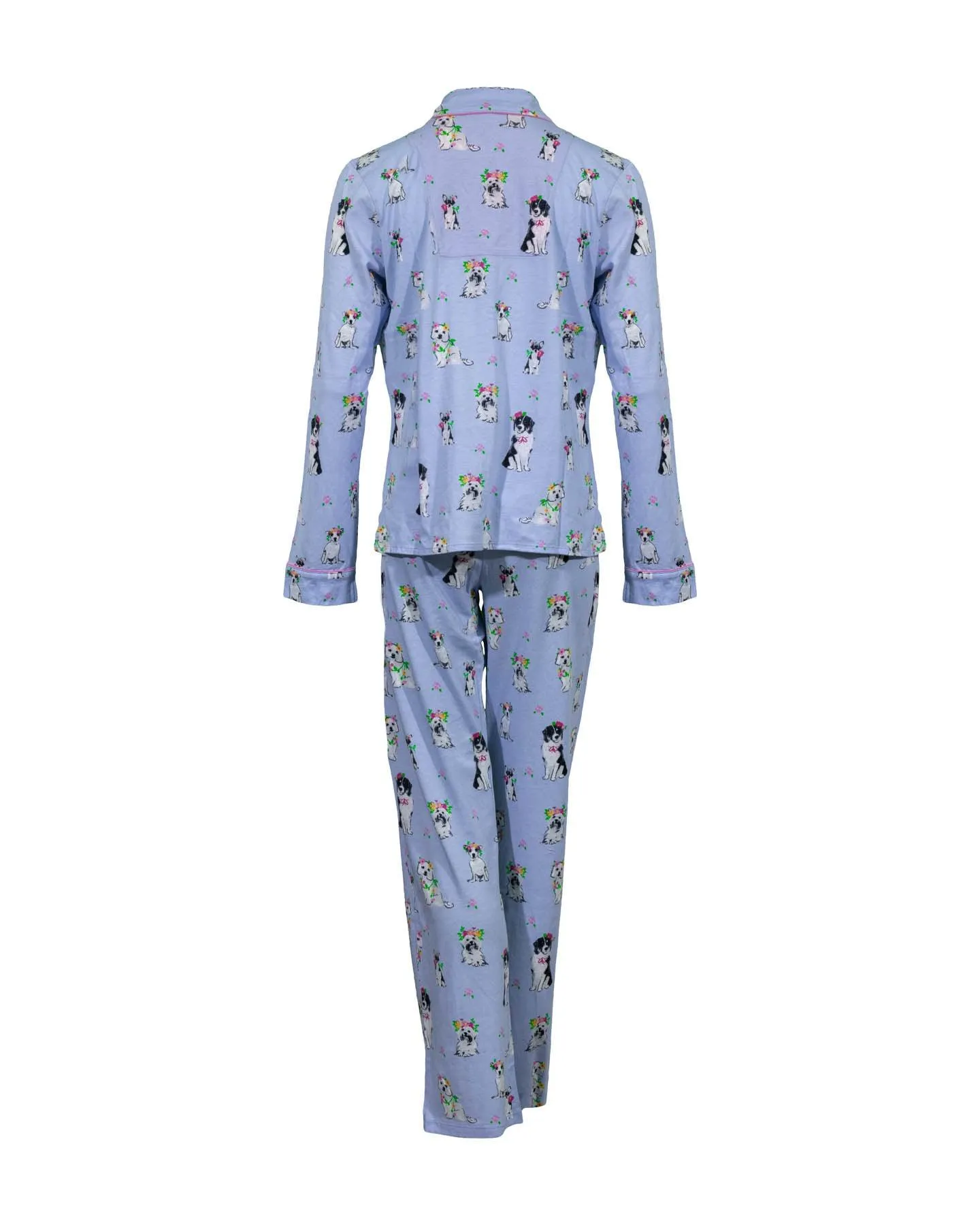 Playful Puppy Print PJ Set