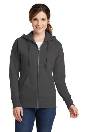 Port & Company ®  Ladies Core Fleece Full-Zip Hooded Sweatshirt. LPC78ZH