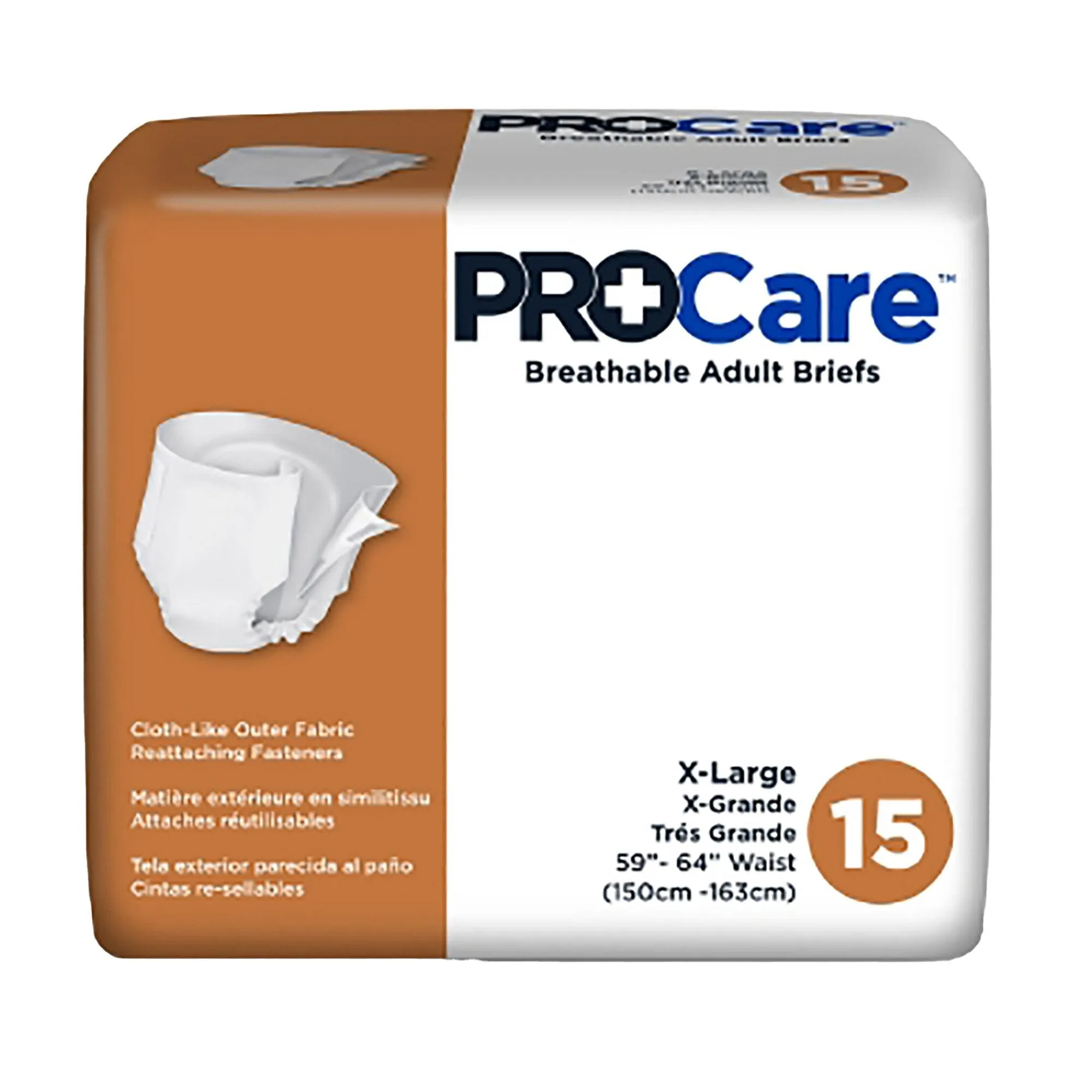 Pro Care Breathable Adult Briefs