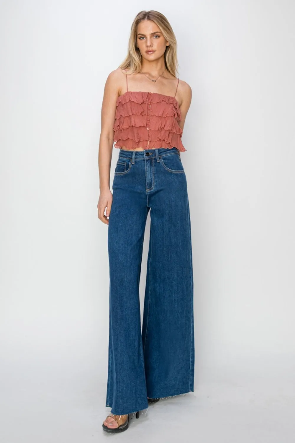 RISEN High Rise Palazzo Jeans - ONLINE ONLY - 7-10 DAY SHIPPING