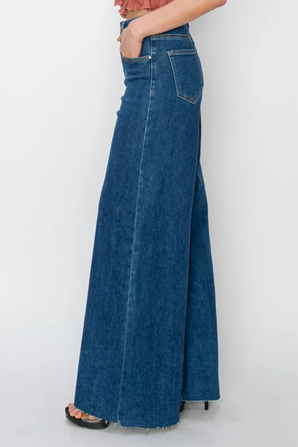 RISEN High Rise Palazzo Jeans - ONLINE ONLY - 7-10 DAY SHIPPING