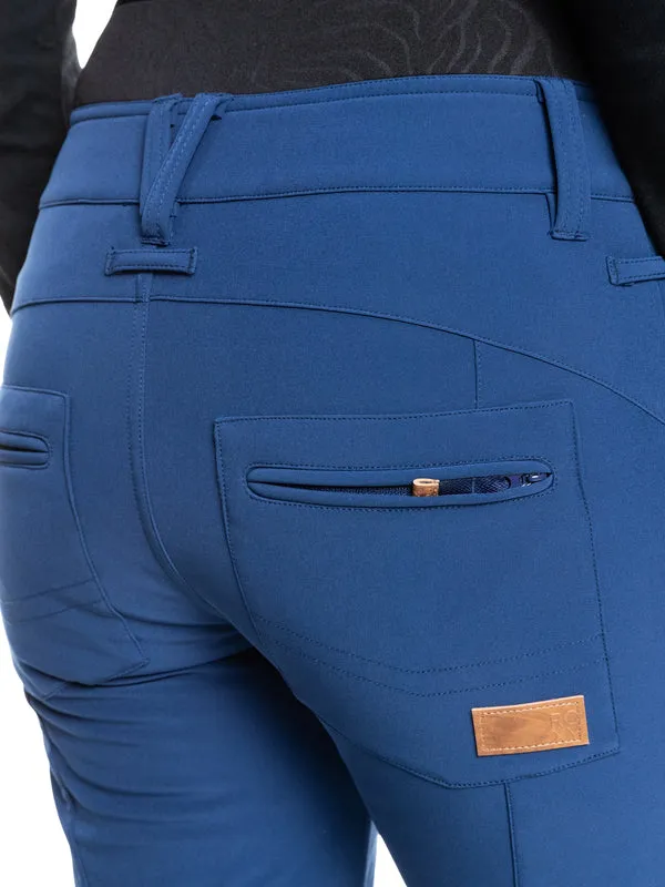Roxy Rising High Womens Pants Medieval Blue