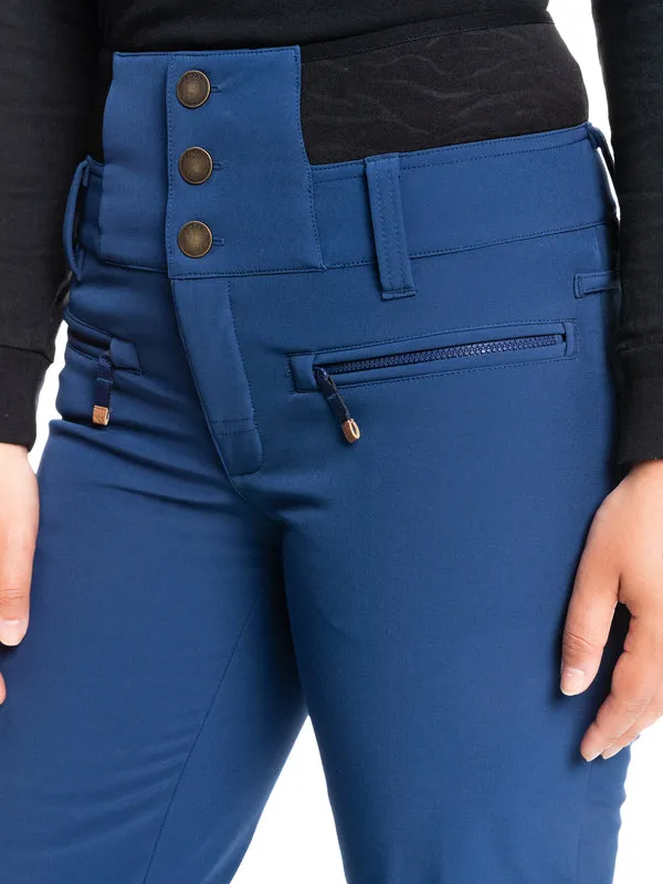 Roxy Rising High Womens Pants Medieval Blue