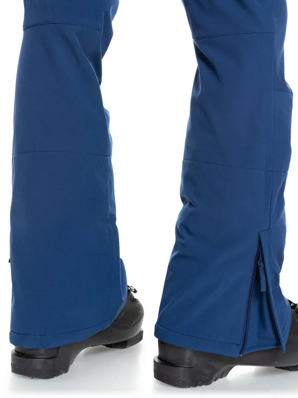 Roxy Rising High Womens Pants Medieval Blue