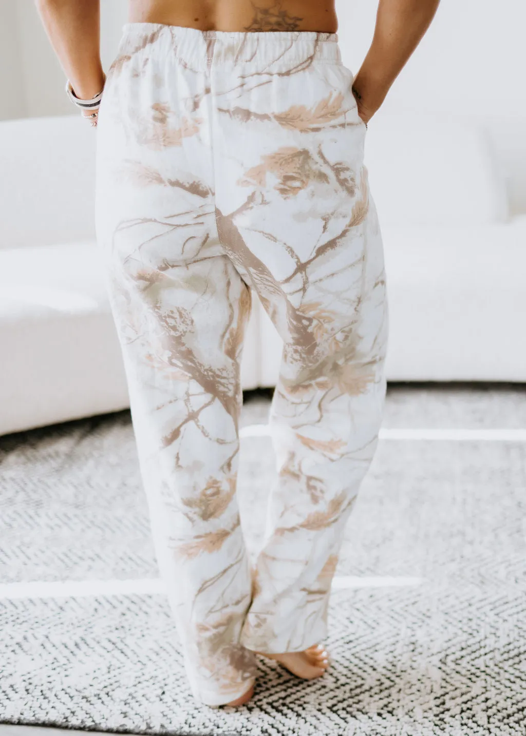 Sand Dune Camo Wide Leg Pant by Lily & Lottie