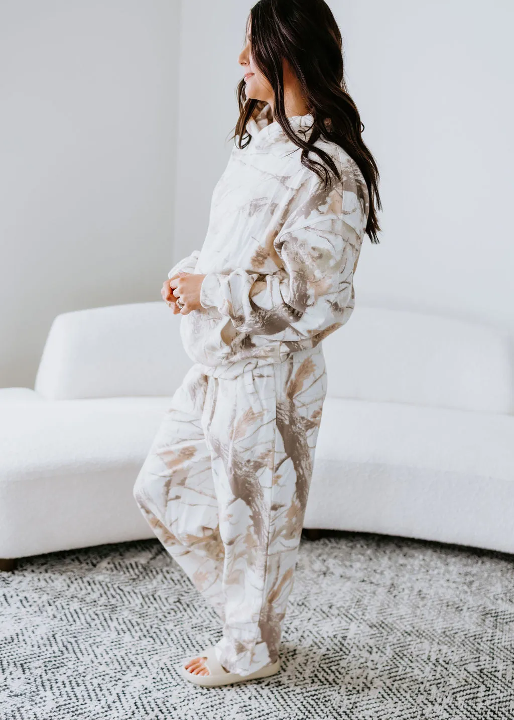 Sand Dune Camo Wide Leg Pant by Lily & Lottie