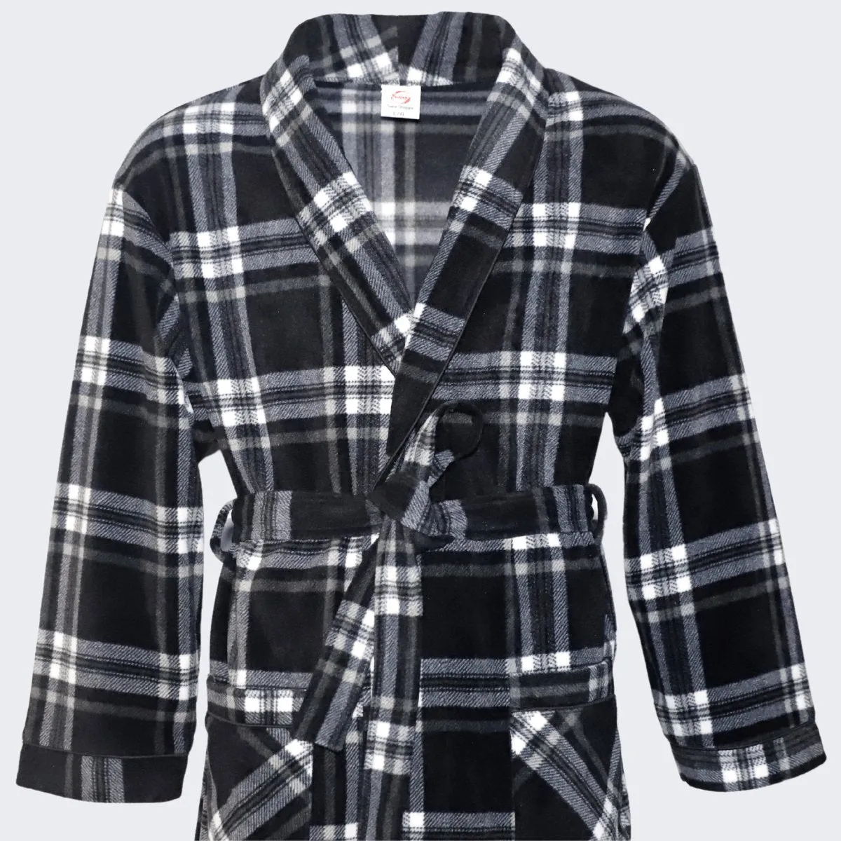 SaneShoppe Men's Super Soft Warm Fleece Dressing Gown