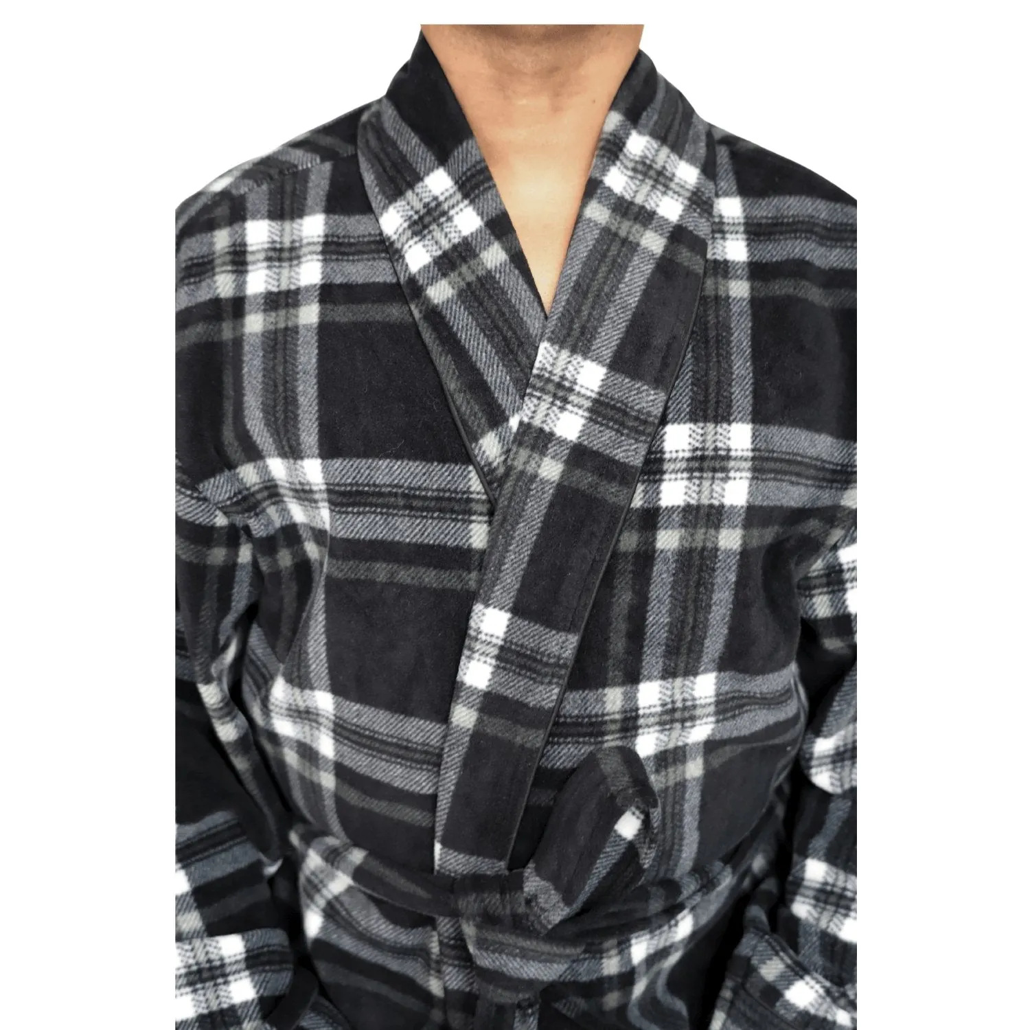SaneShoppe Men's Super Soft Warm Fleece Dressing Gown