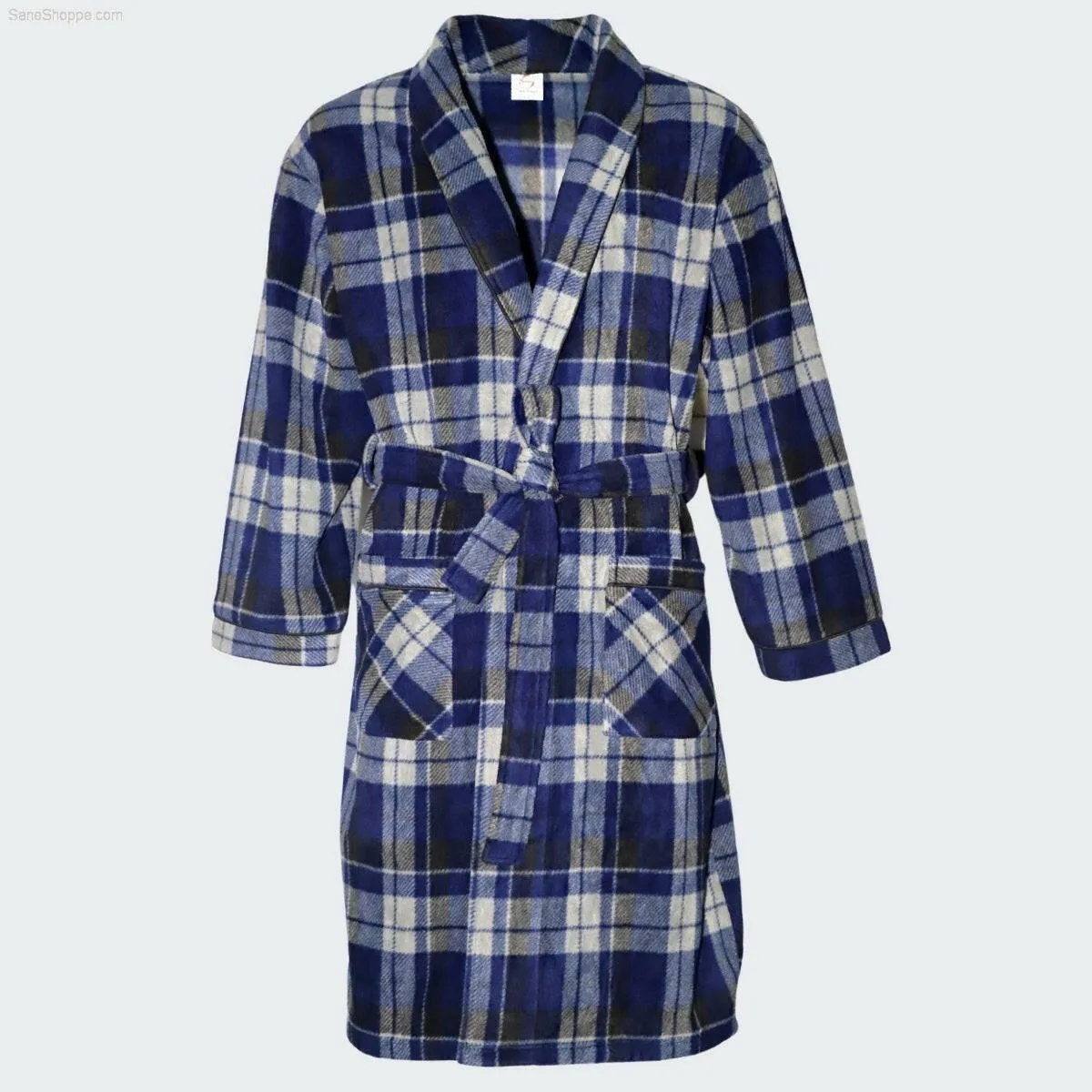 SaneShoppe Men's Super Soft Warm Fleece Dressing Gown